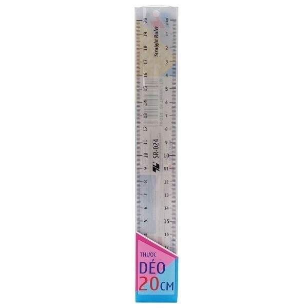VPP TBM THƯỚC NHỰA 20 CM THIÊN LONG SR-024